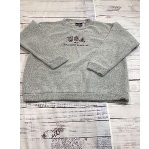 Vintage‎ Exist Sports Line USA Rehoboth Beach DE Sweatshirt Gray Men Large